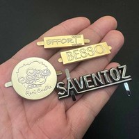 Etiquetas Metálicas Personalizadas con Logotipo para Bolsos, Placas de Metal con Nombre Estampado para Bolsos de Mano, Aleación de Zinc