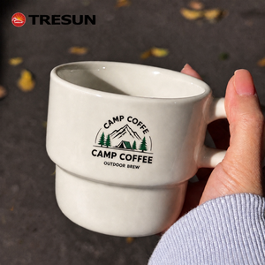 แก้วกาแฟเคลือบสีพื้นน่ารักพร้อมหูจับ แก้วดื่มพอร์ซเลนสำหรับเป็นของขวัญแต่งงาน ของใช้ในบ้านและครัว รับทำโลโก้ตามสั่ง - Product Image 6