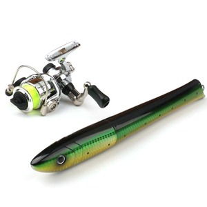 Caña de Pescar Portátil de Bolsillo de 1m 1.4m 1.6m, Juego de Cañas de Pescar para <span class=keywords><strong>Pesca</strong></span> en Hielo y <span class=keywords><strong>Pesca</strong></span> en Balsa <span class=keywords><strong>con</strong></span> Cuerpo Principal de Metal y Carrete Giratorio - Product Image 2