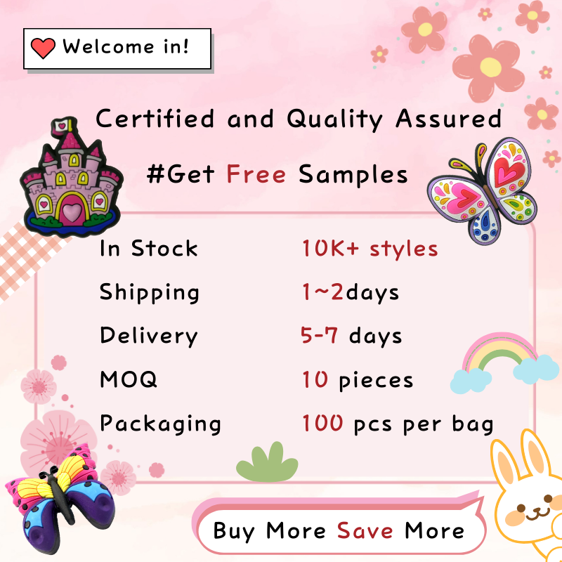 2025 Trendy New Fashion Custom 3D PVC Shoe Charm Personalized Cute Colorful Animals Pandas Shoe Charm Sets