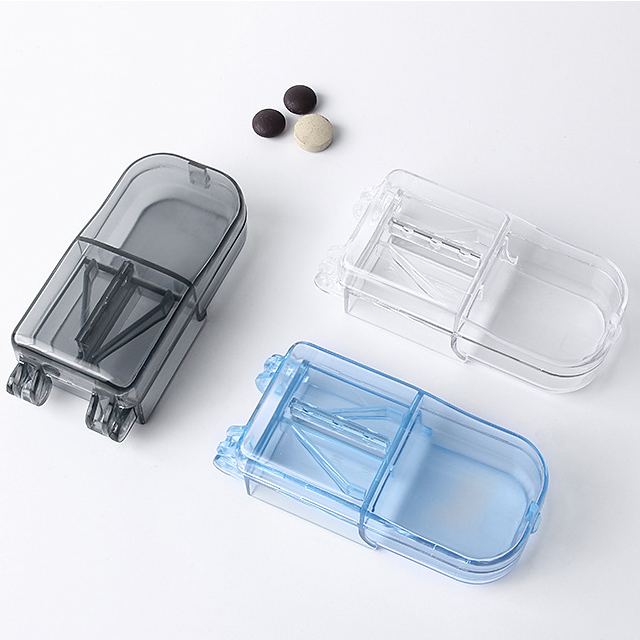 Заводской мини-резак для таблеток, портативный резак для таблеток с коробкой, другой портативный пластиковый резак для таблеток