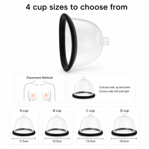 Masseur électrique pour l'amélioration et l'entretien mammaire avec vibrations et aspiration en latex pour usage domestique, pour l'agrandissement et les soins des seins - Product Image 2