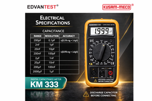 เครื่องวัดความจุไฟฟ้าดิจิตอลคูซัม 333 ความแม่นยำ 0.5% IP55 รับประกัน 1 ปี - Product Image 4
