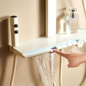 Ensemble de salle de bain à quatre fonctions avec système de douche eau chaude et froide et affichage LED de la température - Product Image 5