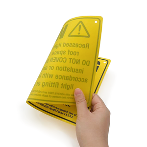 لافتات تحذير مطبوعة حسب الطلب لمناطق البناء: لافتات تحذير السلامة - Product Image 2