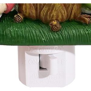 Gnomes Campfire Nightlight <b>Led</b> Plug In Wall Lamp Easter Decor With Eggs Mushroom Shape Color Changing Bedroom Light - Product Image 3