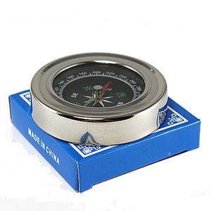 Stainless Steel Car <b>Compass</b> 60mm High Accuracy Vehicle Borne Type Outdoor Hiking <b>Navigation</b> Tool - Product Image 2