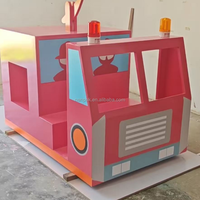 Ensemble de jeu de rôle Camion et Maison de Pompiers pour Enfants – Jouet Éducatif de Pompier pour Jeu d'Imitation, Idéal pour Tout-petits, Aire de Jeu Intérieure, Café