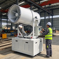 Machine de pulvérisation de brouillard d'eau robuste de 60 m avec capacité de pulvérisation continue pour les opérations minières