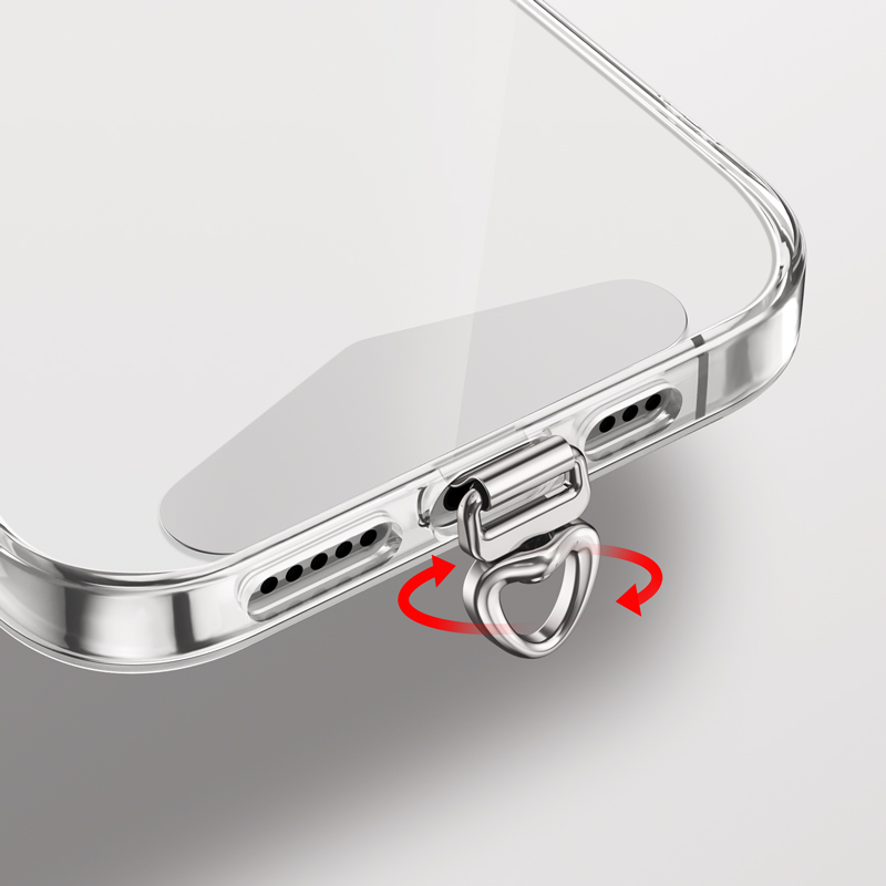 phone tether tab stainless steel