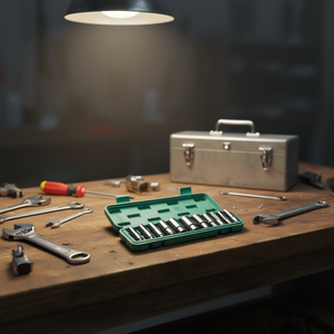 Jeu de douilles hexagonales en phosphate noir, 8-24mm, qualité industrielle, pour clé électrique, entraînement 1/2 pouces, 10 pièces - Product Image 2