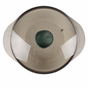 ชุดหม้อหุงต้มพร้อมฝาปิดแก้ว,ชุดเครื่องครัวทำจากหินอ่อนเคลือบผิวรูป<span class=keywords><strong>บัว</strong></span>ทำจากอลูมิเนียมหล่อแบบสั่งทำ - Product Image 6