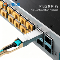 Module de fibre optique multimode 100GBASE-SR4 QSFP28 100G 850nm 100m avec connecteur MPO MTP, compatible MSA, faible consommation d'énergie