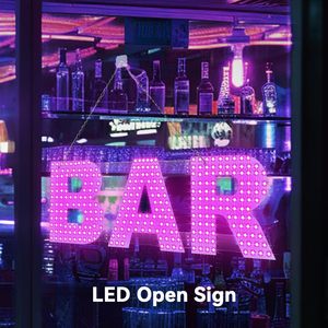 LemonNova LED BAR Sign 30x10 pouces Décoration murale rose pour la maison, le bar, le pub, le club - Product Image 2