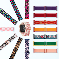 Tali Jam Tangan Sport Bernapas untuk Apple Watch Seri 9 8 7 6 44mm, Tali Jam Nylon untuk IWatch, Tali Olahraga Atletik Lari untuk Wanita