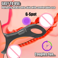 Distributeur d'anneaux vibrants avec 3 anneaux péniens, plaisir sexuel masculin, charge magnétique, ensemble d'anneaux de pénis en silicone, produits pour adultes, fournisseur