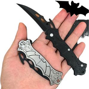 Cuchillo Industrial y de Camping Fanstoon con Hoja de Acero Inoxidable 3CR13, Dureza 53HRC, Punta Trailing, Mango Totalmente de Acero, Personalizable OEM - Product Image 1