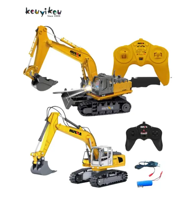 Kouyikou best selling remote control excavator toy truck rc toys construction vehicles for boys girls toys