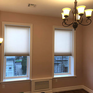 Tirai seluler sarang lebah listrik 2 inci kustom, untuk jendela Prancis pola Horizontal desain Modern 100% pemadaman tahan air - Product Image 6