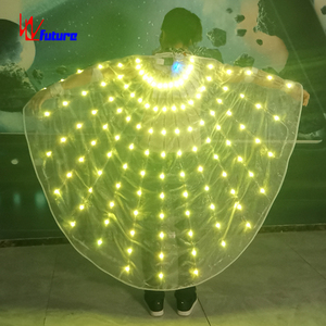 Ali luminose a LED di natale mantello adulto gonna senza spalline con ali d'angelo spettacolo di scena in Costume da ballo Performance da sala da ballo - Product Image 6