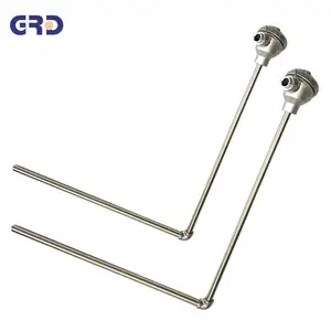 Right angle elbow shape j type thermocouple for flue gas furnace oven