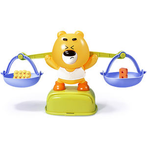 थोक प्यारा भालू प्लास्टिक गणित स्केल खिलौना बच्चों शैक्षिक स्टेम शेष मज़ा संख्या जोड़ और घटाव पशु प्रकार खेल के साथ खेल - Product Image 1