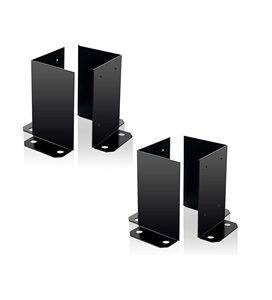 पोस्ट एंकर बेस हेवी ड्यूटी पाउडर कोटेड पोस्ट सपोर्ट ब्रैकेट, मोटी लकड़ी की बाड़ पोस्ट डेकिंग, मेलबॉक्स माउंट और आँगन कवर - Product Image 1