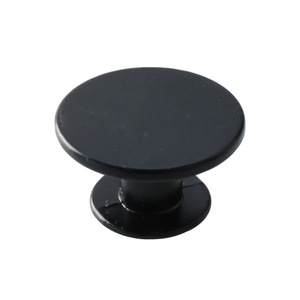 Modern Minimalist Round Cabinet Handle <b>Black</b> Zinc Alloy Drawer <b>Knob</b> Durable Furniture Hardware - Product Image 2