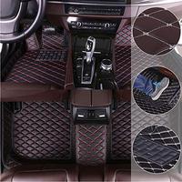 Meilleures ventes d'usine, tapis de sol de voiture universels en cuir PU de luxe personnalisés 5D
