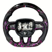 Volant LED en fibre de carbone RGB SRT pour Dodge Challenger Charger RT Durango SRT Scat Pack 392 Super Bee Jeep Trackhawk