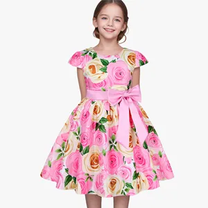 Gaun Komuni kontes baru gaun anak perempuan anak-anak kecil gaun Prom anak perempuan untuk gaun pesta pernikahan jubah d'enfants pour filles