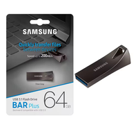 Kapasitas Asli untuk Samsung Bar Plus USB 3.1 Flash Drive 32gb 64gb 128gb 256gb USB Pen Drive 300mb/s Metal USB Memory Stick