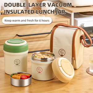 Lekfre hộp cơm trưa cách nhiệt lấy ra hộp cơm trưa bằng thép không gỉ cho Bình đựng thức ăn ấm hộp cơm trưa cách nhiệt cho trường học giữ ấm - Product Image 6