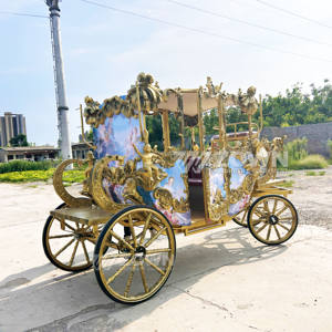 Chariot royal tiré par des chevaux chinois à 4 roues, chariot royal tiré par des chevaux pour <span class=keywords><strong>mariage</strong></span> européen - Product Image 3