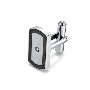 Gemelos de acero para hombre recién llegados al por mayor personalizados gemelos de acero impermeables y antideslustre para hombre de negocios <span class=keywords><strong>abogado</strong></span> - Product Image 2