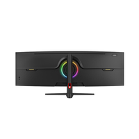 Monitor de Escritorio para Juegos de PC con Pantalla Ancha Curva de 49 Pulgadas, 120Hz/165Hz/240Hz, 1500R, Diseño de Cola de Pez, 4K 5K HDR, Pantalla Táctil