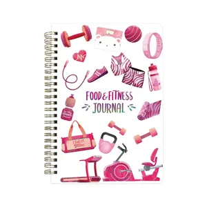 Food Nutrition Fitness Journal Weight Loss Wellness Workout Calorie Counter Log Diary Notebook Planner