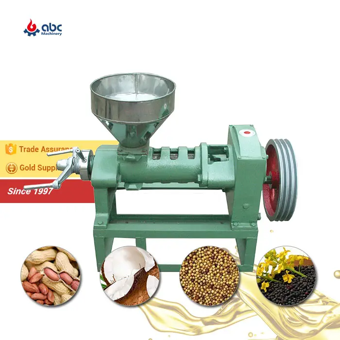 Máquina de procesamiento de aceite de coco prensado, tornillo pequeño, en venta