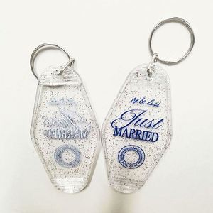 Wholesale Custom Hotel Keychain Bulk Sublimation Blank Plastic with UV Printing Custom Motel Room Keychain - Product Image 5