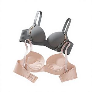 Nuovo Reggiseno Push-Up 2026 con Catena Dorata e Perle, Senza Ferretto, con Laccetti Laterali in Raso a Costine e Fascia Larga, Coppa 3/4, per Uso Quotidiano - Product Image 5