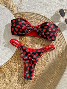 Triangle Thong Bikini Sexy Vintage Bikini Quick Dry Bath Spa <strong>Swimsuit</strong> Women Mini Sexy Swimwear Women Biquini Beachwear - Product Image 5