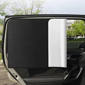 Cortina protetora UV dobrável para pára-brisa de carro, filme magnético reflexivo para janela lateral, proteção solar magnética para o verão