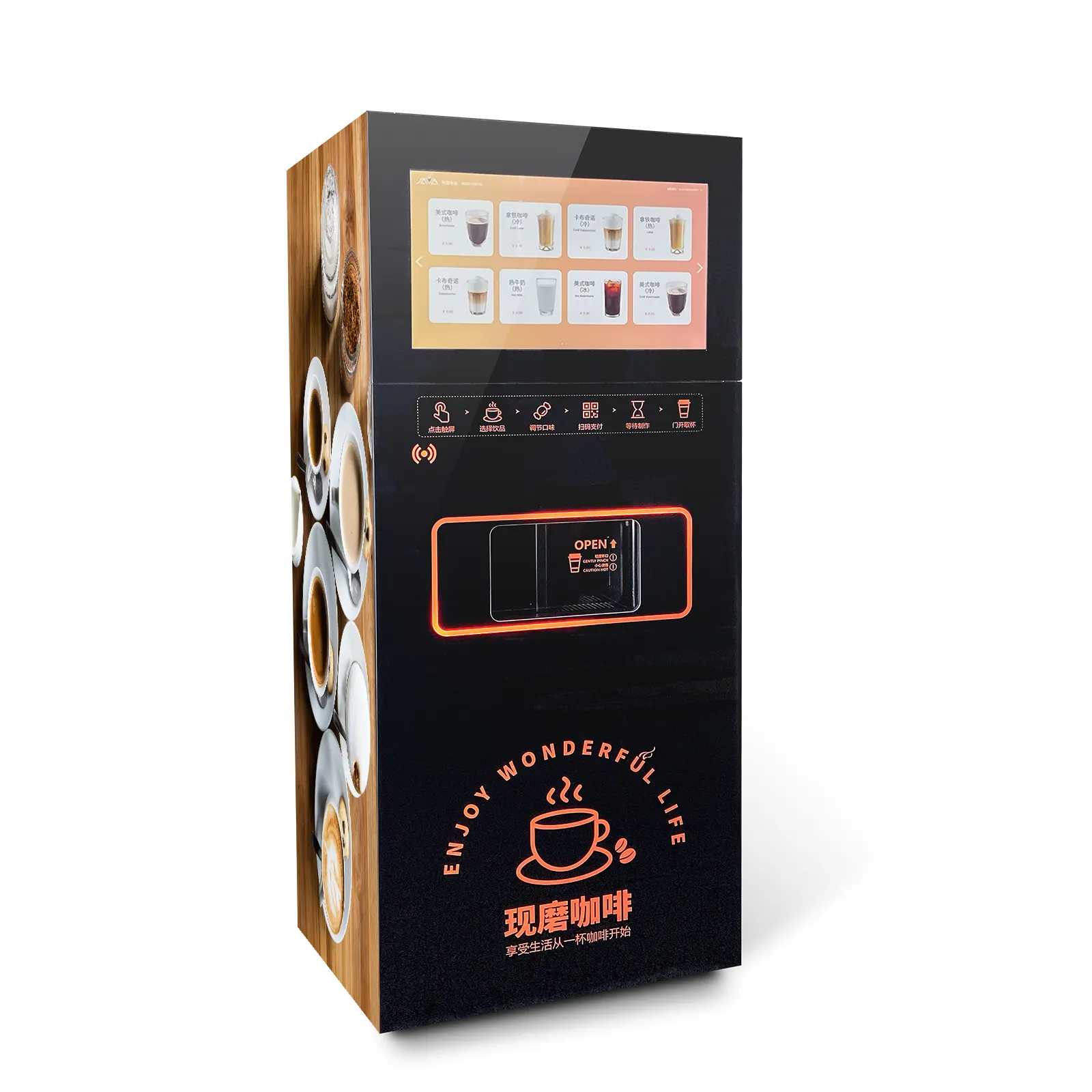 Hoch dichte Kaffee automaten box 24 Stunden Kaffee automaten Bechersp ender für Kaffee automaten