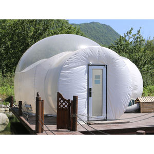 Tente <span class=keywords><strong>bulle</strong></span> gonflable de luxe de 5 m avec toit transparent et souffleur silencieux pour hôtel, idéale pour le glamping en station balnéaire, provenant de l'usine de tentes gonflables - Product Image 2