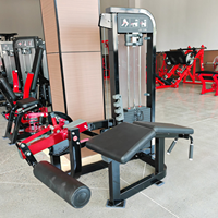 Machine à flexions et extensions des jambes SK Commercial, équipement de musculation robuste à charges réglables pour les salles de sport professionnelles et les centres de fitness