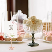 Porte-numéros de table en fil métallique pour mariages et anniversaires, pinces pour cartes de table, supports pour mémos, notes et photos