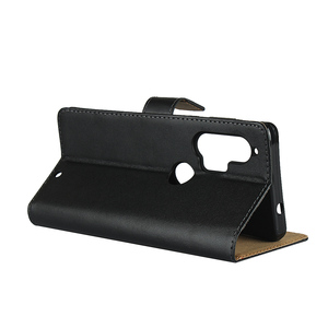 Étui portefeuille en cuir véritable pour <span class=keywords><strong>Moto</strong></span> Edge Plus, housse à rabat pour téléphone portable avec béquille et porte-cartes - Product Image 3