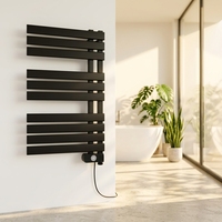 Radiateur à serviettes chauffant en métal à commande numérique intelligente avec protection contre la surchauffe, contrôlé par application, économie d'énergie, mural, 500W