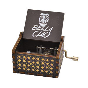 एनीमे फिल्में थीम्ड हैंड क्रैंक लकड़ी के संगीत बॉक्स कस्टम मेलोडी यूव पैटर्न प्रिंटिंग - Product Image 4