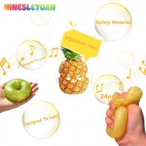 Soft TPR Pineapple Slice Shape Custom Color Squeezable Slow Rise Novelty <b>Desk</b> Squishy <b>Toy</b> - Product Image 6